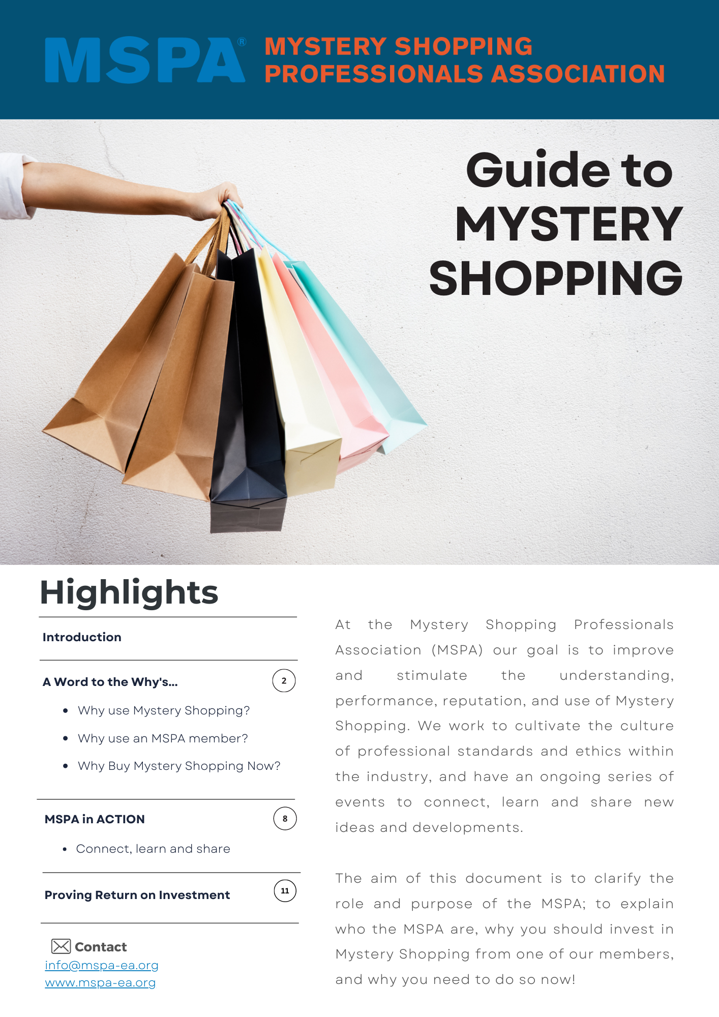 MSPA Guide to Mystery Shopping